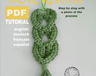 Makramee Schlüsselanhänger Tutorial: Anfängerleitfaden (PDF Download)
