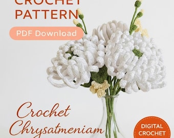 Crochet Chrysanthemum Pattern | PDF Flower Tutorial | DIY Crochet Bouquet