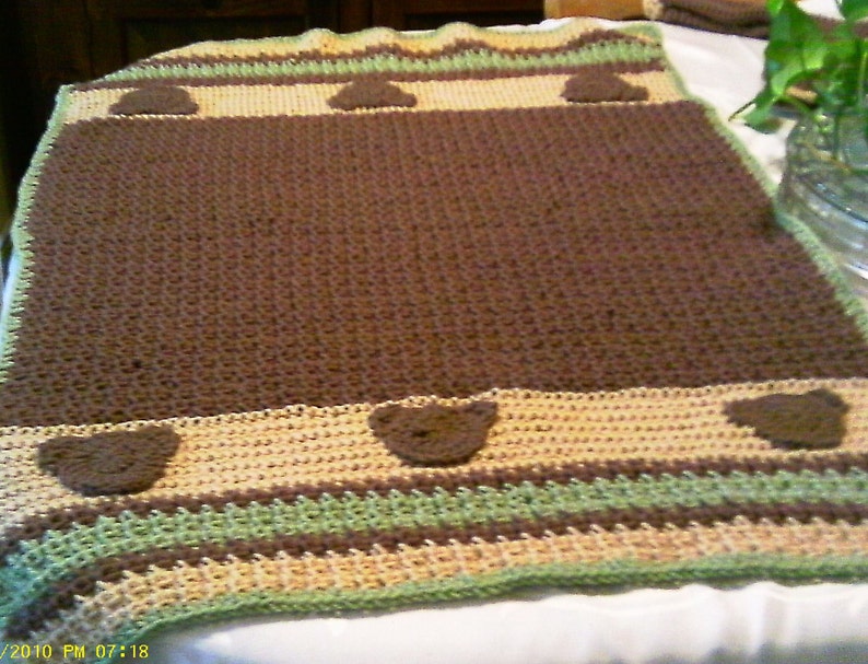 Beary Nice Three Little Bears Baby Blanket