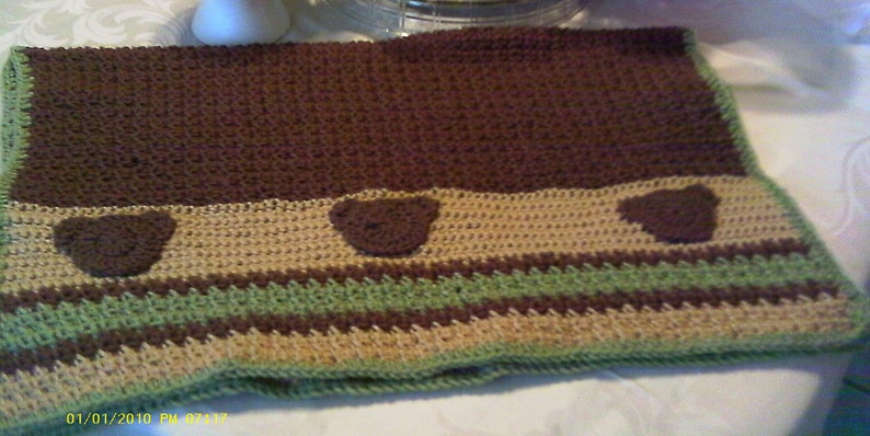 Beary Nice Three Little Bears Baby Blanket