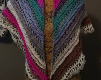 Secret Paths triangle scarf