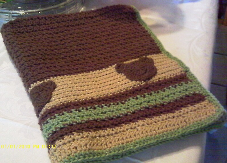 Beary Nice Three Little Bears Baby Blanket