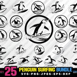 penguin bundle svg png jpeg eps dxf engrave silhouette clipart cricut laser vector commercial use custom penguin animal penguin clipart svg