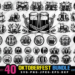 Oktoberfest Bündel svg png jpeg eps dxf Bündel Kontur Clipart Cricut Vektor kommerzielle Nutzung benutzerdefinierte oktoberfest bierkrug oktoberfest bier