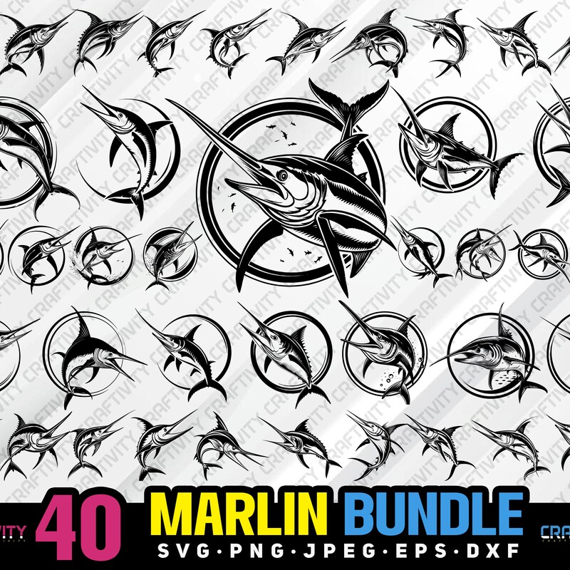 Marlin Vector - Etsy
