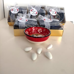 Wedding Favors Almond Candy for Guest, Mexican Party Gift, Rustic Gifts for Baby Showers, Personalized Ceramic Bowls, Fiesta Themed Parties