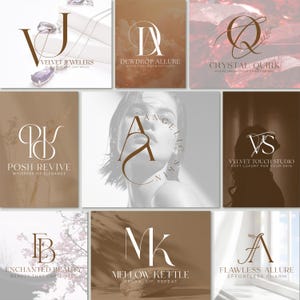 Diseño de logotipo personalizado / Logotipo con iniciales y monogramas dibujados a mano / Logotipos comerciales y de fotografía / Creador de logotipos profesional / Marca personalizada