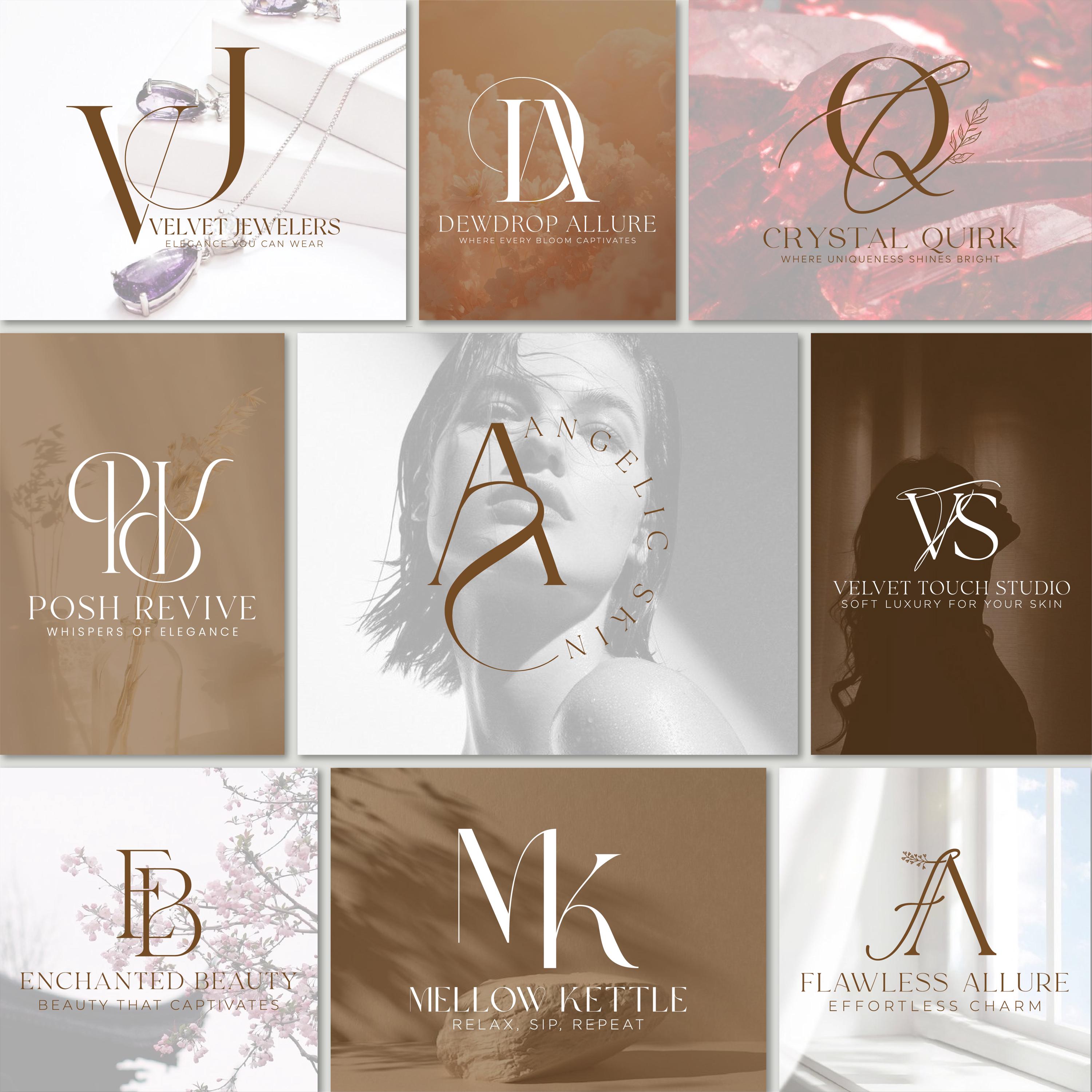 Custom Logo Design | Hand-Drawn Initial And Monogram Logo | Business & Photography Logo | Professional Logo Maker | Personalized Branding