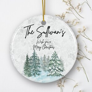 Personalized Ornament, Personalized Family Christmas Ornament Custom Holiday Decoration Christmas Gift for Family or Friends Xmas Tree Decor