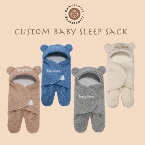 Personalisierter Babyschlafsack• Personalisierter Babyschlafanzug• Babyschlafsack• Babyschlafsack• Babynachtwäsche• Personalisiertes Babygeschenk• Wickeltuch