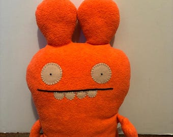 UglyDoll Ugly Doll Plunko 2007 Orange Plush 11" Classic Sun-Min Kim David Horvath Designer Urban Art Stuffed Vintage Cult Collector Toy