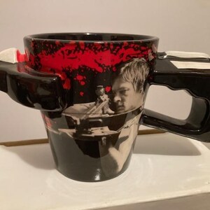 Walking Dead 2014 Daryl Dixon Photo Image 3D Sculpted Crossbow Ceramic Coffee Mug AMC TV Vintage TWD Season 5  Norman Reedus Just Funky