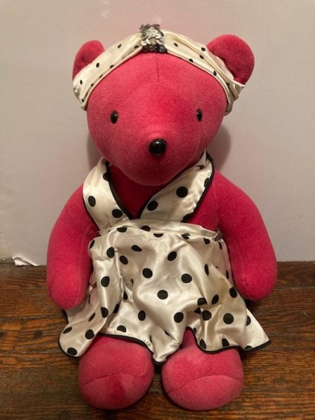 VIB Bearilyn Monroe w/Tag Very Important Bears Celebrity Teddy 1984 North American Bear Company NABCO Vintage 80's 20" Velour Plush Marilyn