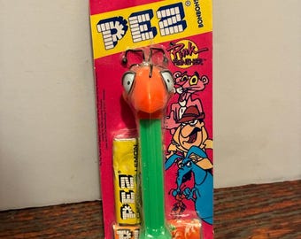PEZ 1996 Pink Panther Vintage 90's Ant Candy Dispenser Sealed MOC Europe Exclusive Bonbons Retired DePatie-Freleng Blue Aardvark Cartoon