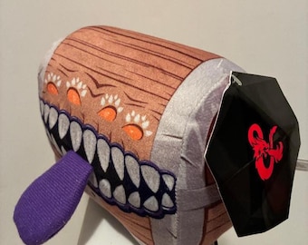 Dungeons & Dragons DnD Mimic Chest 6" Plush- Tag Evil Monster Toy Factory Wizards of the Coast 2023 Arcade Claw Machine Game Prize Exclusive