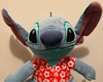 Disney Stitch w/Hawaiian shirt 9" Plush Just Play Experiment 626 Alien Genetic Experiment Doll Lilo Sci-Fi Comedy Cartoon JustPlay Luau