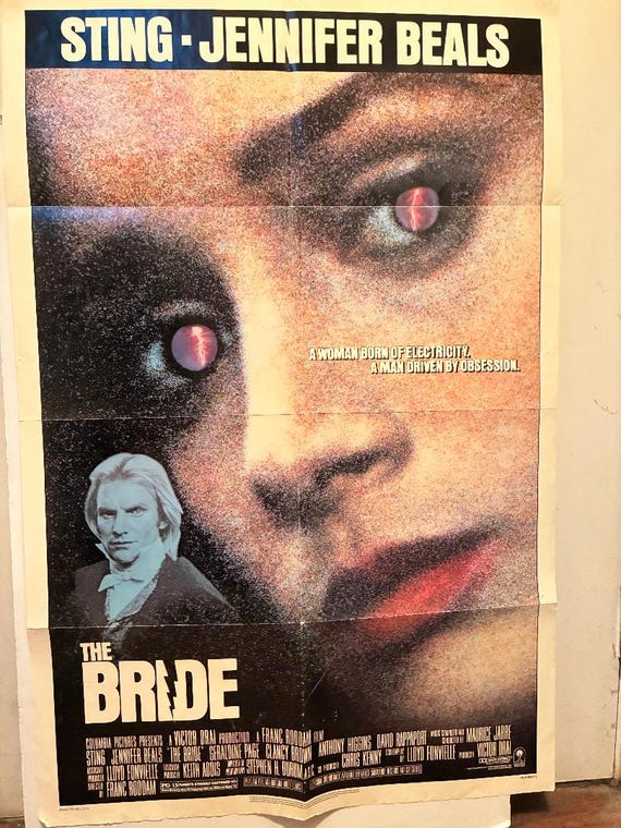 The Bride 1985 Vintage 80's Horror Thriller Original Movie Theater