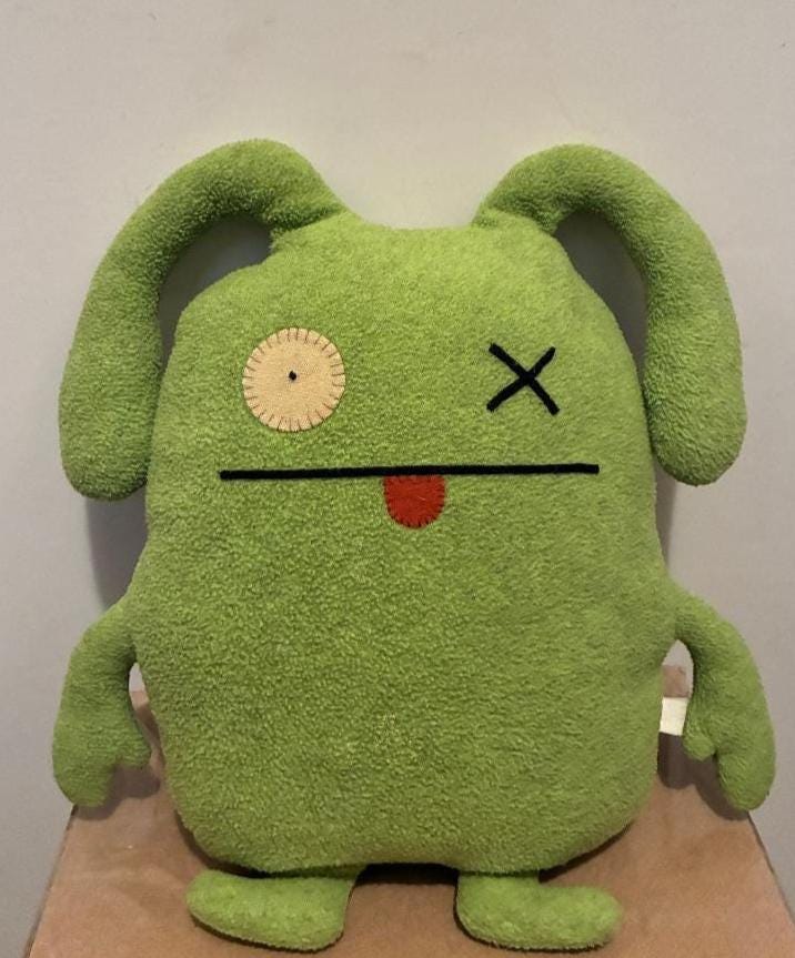 Uglydoll Ugly Doll Ox 2003 Green Plush 11