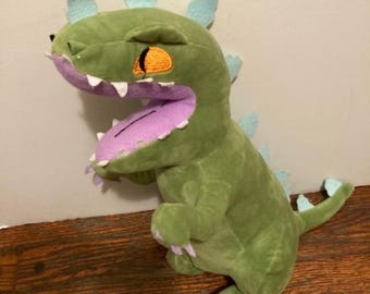 Rugrats Reptar 14" Plüsch 2011 Nickelodeon Universum Vergnügungspark Exclusive Classic 90's Nicktoons Dinosaurier Cartoon Charakter Kaiju Monster