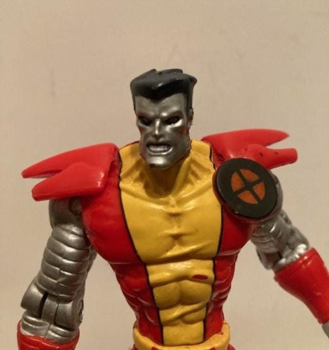X-men Toy Biz 1997 Colossus Marvel Comics Age of Apocalypse Secret