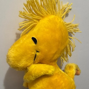 Woodstock Vintage jaren 70 knickerbocker 11" pluche 1972 Charles M. Schultz Pinda's klassiek stripverhaal Snoopy's schattige vogelvriend Charlie Brown