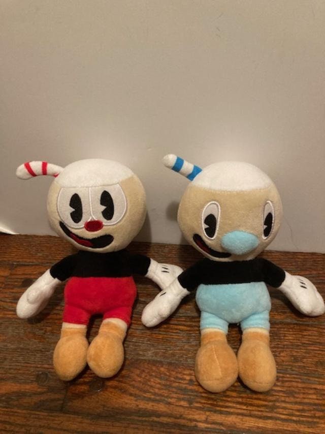 Stuffed Toy Peluches De Mugman Mugman Cuphead Peluche Cuphead Plush