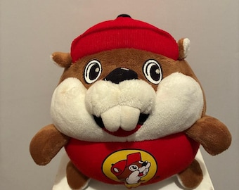 Buc-ee's Beaver Ball 8" Plush Ad Mascot Country Store, Gas Stations, Convenience Advertising Character Cute Travel Souvenir 80's Texas Icon