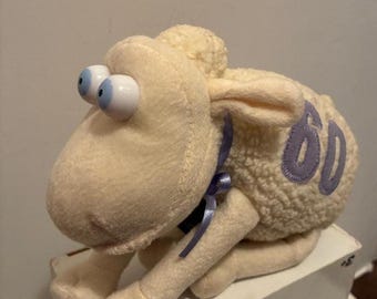 Serta Counting Sheep #60 2000 City Of Hope 9" Plush Mattress Mascot Fight Against Cancer Aardman Wallace & Gromit Design Ad Character Promo