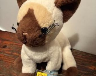 Webkinz Siamese Cat 2008 HM160 w/Sealed Online Secret Code Tag Ganz Not Retired Plush Vintage Online Pet Animal Toy-to-Life Game Classic