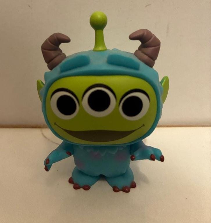 Toy Story Alien Remix Monsters, Inc. Sulley Funko Mystery Mini Disney Pixar  Vinyl Figure 2017 Blind Box Collectible Pizza Planet Character