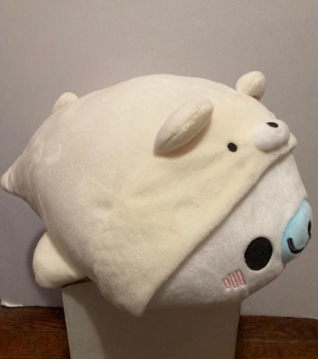 San-x Mamegoma Shirogoma Seal Polar Bear W/tag Large 14