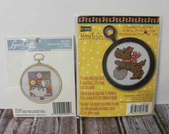 Puppy and Goose Counted Cross Stitch Kits