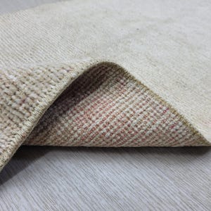 2x3 Beige Pink Turkish Door mat, 2x3 Handmade Vintage Rug, Small Oushak Rug, Kitchen, Bathroom, Kids, Entryway mat, Home Decor, 1.5x3.3 Ft