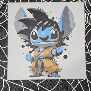 Goku Stitch, Lilo and Stitch 3D Hueforge Art