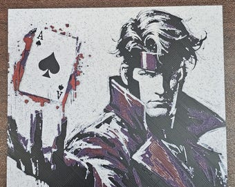 Gambit, X-men, 3D Hueforge Art
