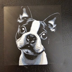 Boston Terrier 3D Hueforge Art