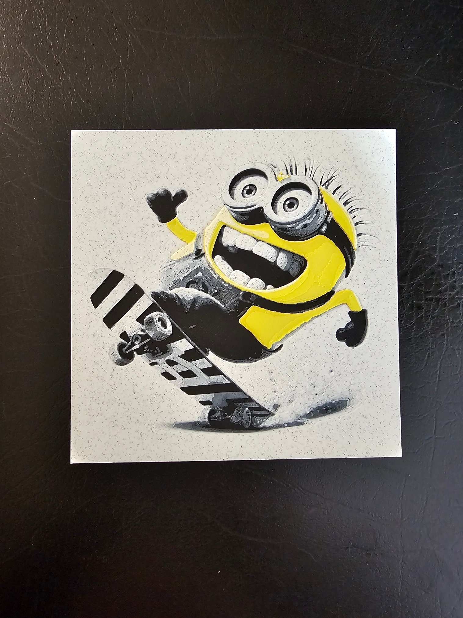 Minion on Skateboard 5 Color 3D Hueforge Art - Etsy