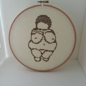 Venus of Willendorf Cross Stitch PDF Pattern image 1