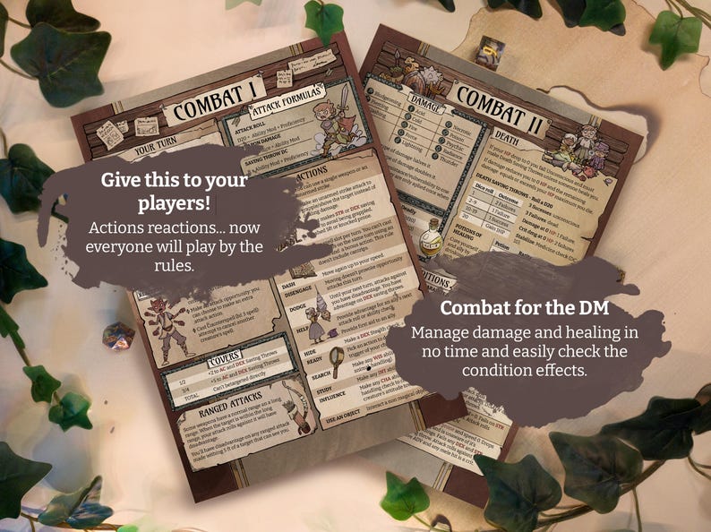 Dnd Dungeon Master Toolkit 5e | Quick Reference Guide (PDF) - Etsy