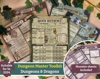 Kit de herramientas del Dungeon Master de D&D 5e / Guía de referencia rápida (PDF)