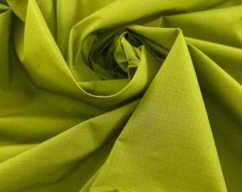 Groene technische stof ripstop-katoenmix | 150 cm duurzaam naaien | Italiaanse dode inventaris