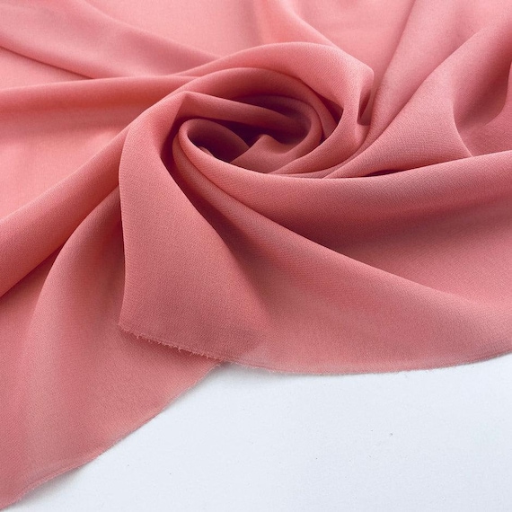 Pink Tie Dye Silk Georgette Fabric Italian Designer Archive 100% Silk 142cm Wide
