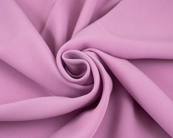 Soft Pink Luxury Triacetate Crepe Cady 140cm Wide Falling Cloth Italian Designer Deadstock