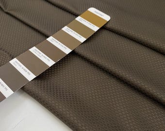 Dark Brown Luxury Jacquard Fabric 154cm Wide Soft Fluid Italian Designer Deadstock
