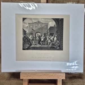 Antique print of Gate of Calais by W. Hogarth