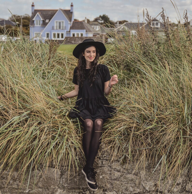 Romantic Ruffle Relaxed Fit Cotton Dress