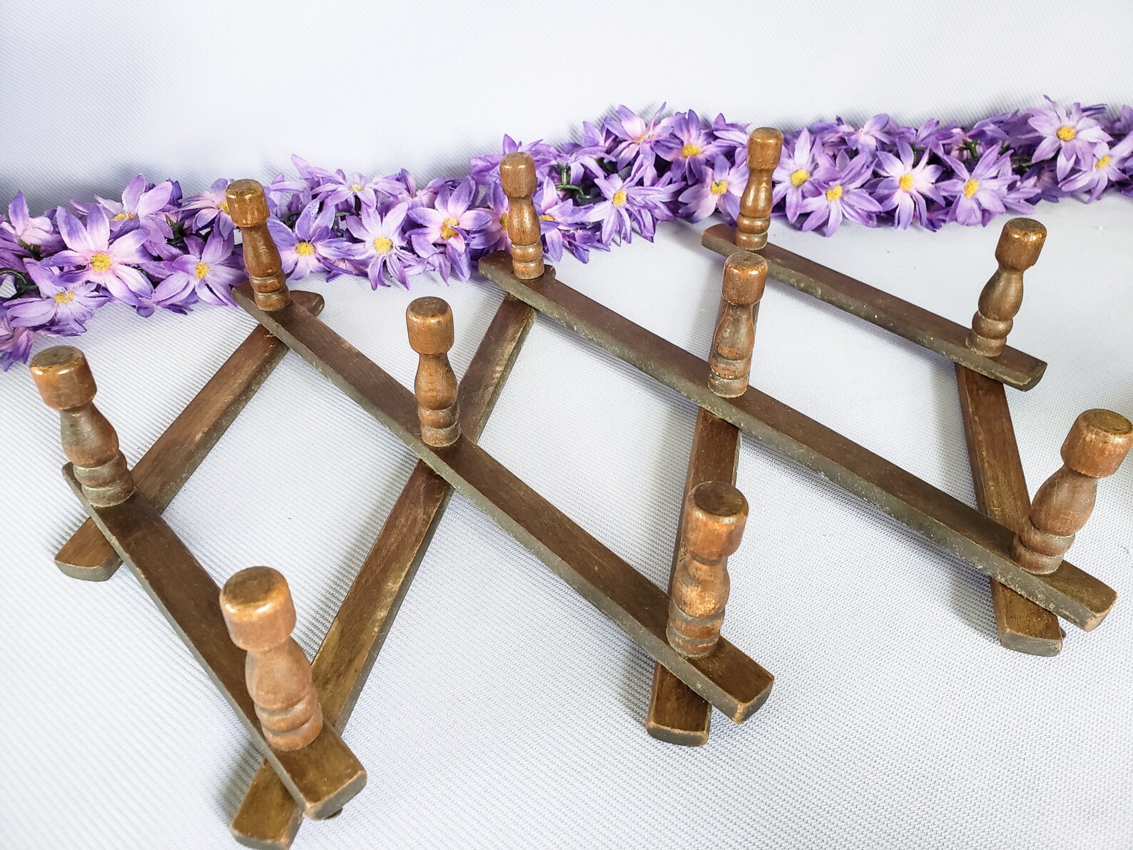 Vintage Accordion Hat Rack Cup Holder Folding Towel Dryer Etsy