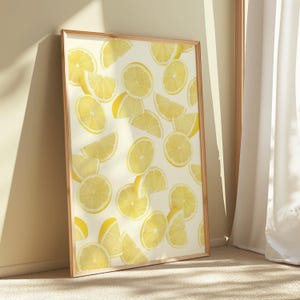 Lemon Print: Summer Kitchen Wall Art (Digital Download)