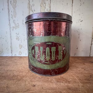 Vintage Metal Flour Canister
