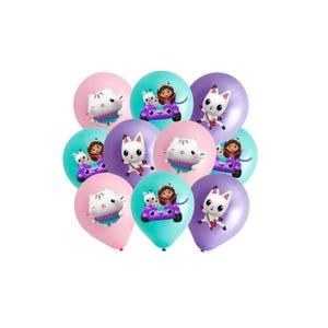 Juego de 9 piezas de personajes de casa de muñecas de dibujos animados favoritos de los niños BQ138